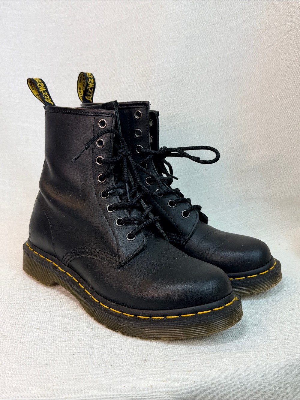 Dr. Martens 1460 Black Smooth Leather 8 Eye Combat Boots Women’s 8